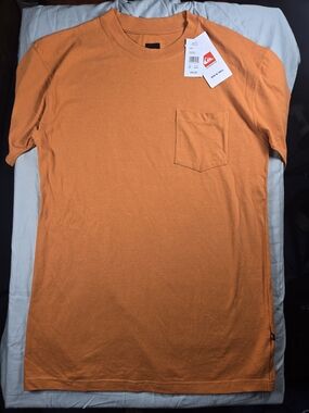 Quiksilver Men's Orange Pocket T-Shirt